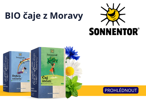 čaje Sonnentor - bio čaj co chutná