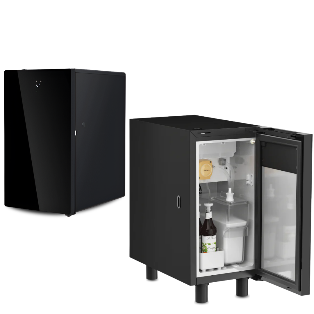 Lednice ke kávovarům – mini lednice na mléko a sirupy