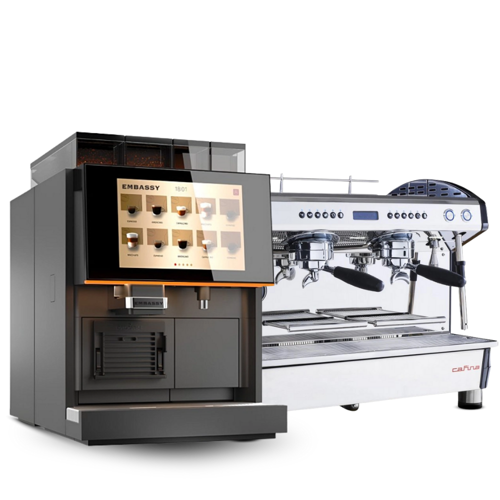 Pákové a automatické kávovary do firmy