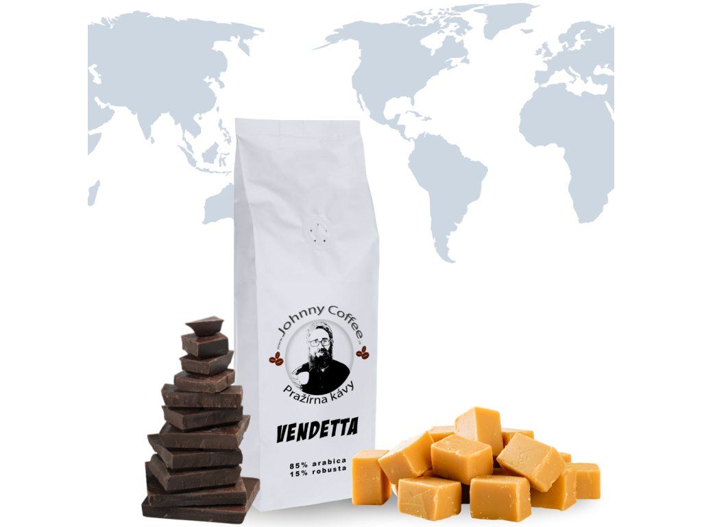 Vendetta tmavě pražená káva